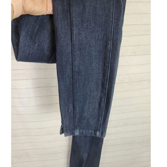 PILCRO FOR ANTHROPOLGIE HIGH RISE DARK WASH DENIM LEGGINGS, SZ 30 - Picture 3 of 14